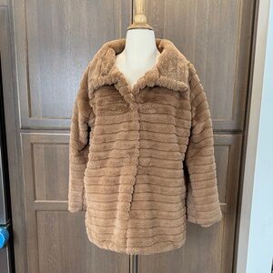 Carmen Marc Valvo -faux fur jacket